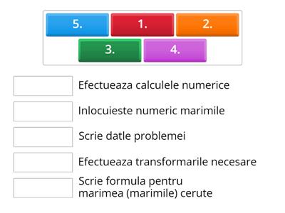 Etapele de rezolvare - exercitii simple