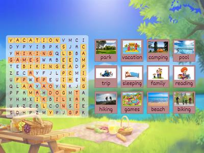 Summer Word Search
