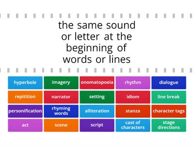 Elements of Poetry/Drama