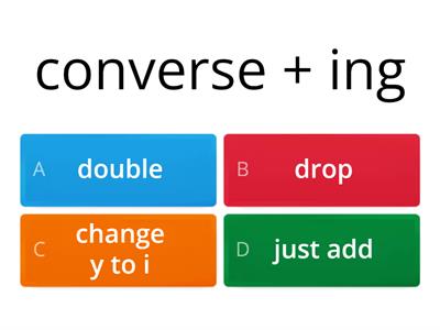 7.2 Suffix rules practice