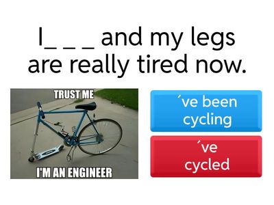 Present perfect simple x continuous 