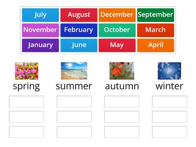 Seasons and months