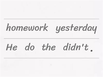 Simple past - Affirmative and Negative