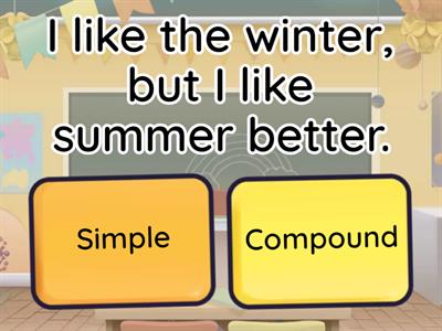 Practice Simple and Compound Sentences