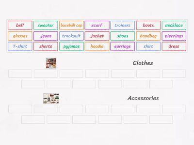 sort clothes words
