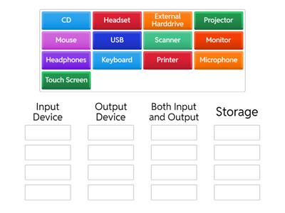 Input and Output Devices