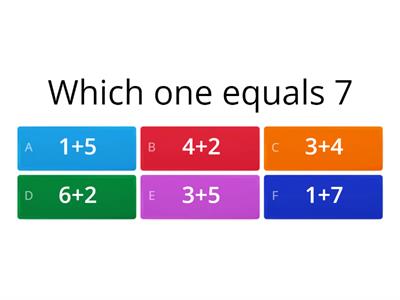  Adding  Which One Equals