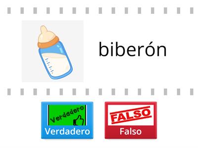 Palabras con /b/ y /d/ discriminación visual