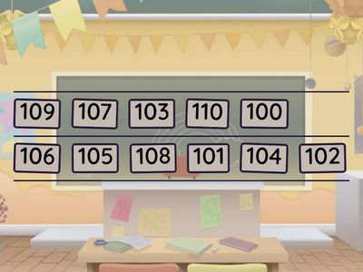 RIORDINA I NUMERI OLTRE IL 100