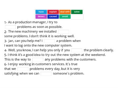 Collocations with PROBLEM