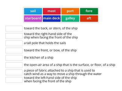 Treasure Island ship terms