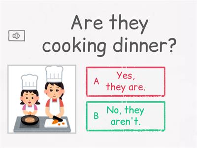 Present Continuous (?) - Quiz