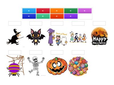 万圣节词语发音配对 简繁体