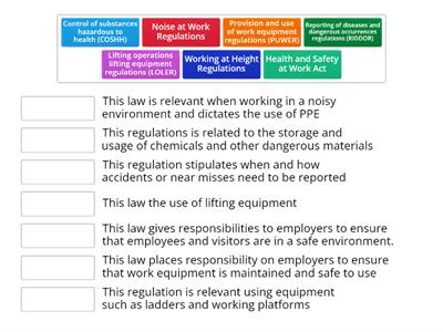 Health and Safety Legislation