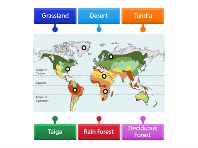 Label Map of Biomes