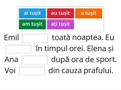 Sunt puțin bolnav / formele verbelor