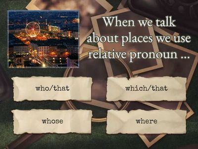 Relative pronouns