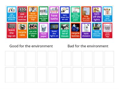 Book 6B Ch1 Vocabulary (Good/Bad for environment)