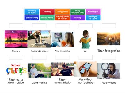 Hobbies English 7.º grade