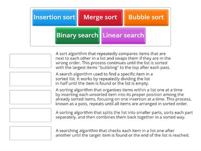 Search and Sort Algorithms