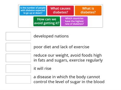 Headway -- Diabetes definitions