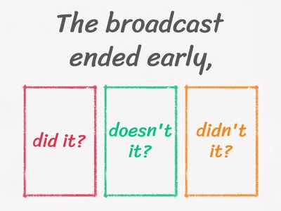 Question Tag Quiz Past Simple & Past Continuous
