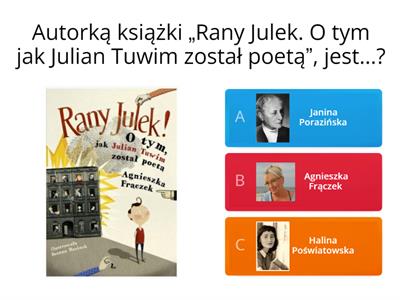 "Rany Julek! O tym jak Julian Tuwim został poetą" - test