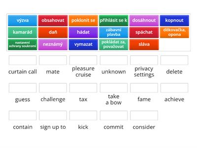 Project 3 - vocabulary unit 5