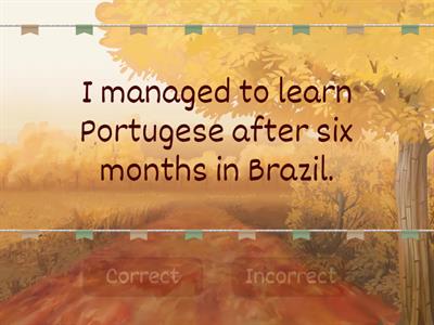 Gerund vs Infinitive Correct or Incorrect