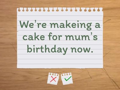 Grammar auction - present simple or present continuous