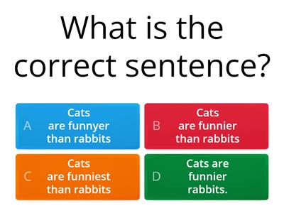 Comparatives Quiz