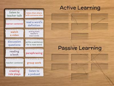 Active and Passive Learning