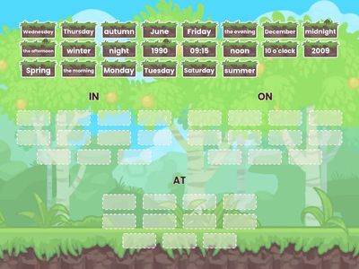 Prepositions of time