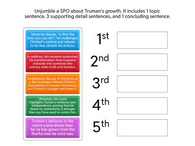 SPO Paragraph Unjumble