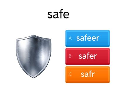 Comparative form of short adjectives (GG2, Unit 4.2)