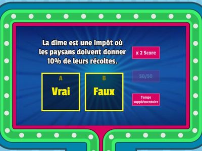 Quiz sur l'Ancien Régime