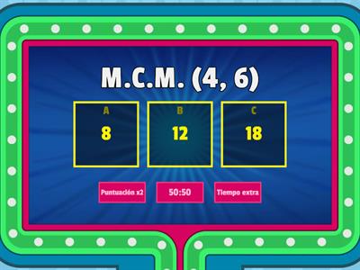 Mínimo Común Múltiplo