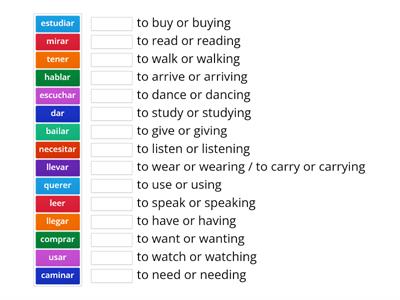 NCELP Y7 Spanish verbs