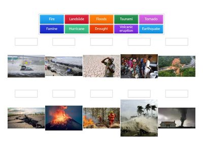 Natural Disasters vocabulary 