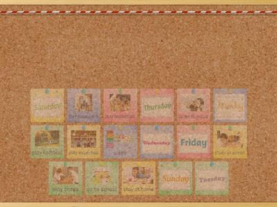 VoCab-Unit 3-My week