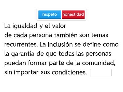 La inclusión, alegria y diversión 