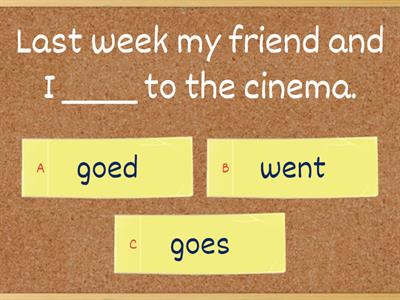 Pre-Intermediate Mixed Tenses