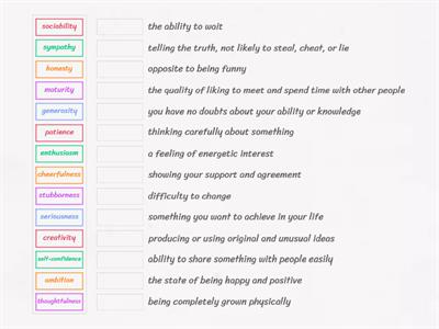 Solutions Interm Unit 6 Describing character (Nouns)