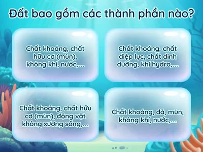 ÔN TẬP KHOA HỌC CUỐI HKI