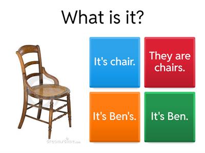 Question words  (what, who, whose) 