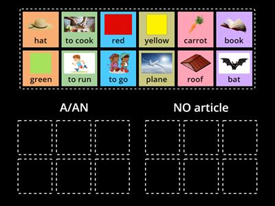 A/AN - NO article