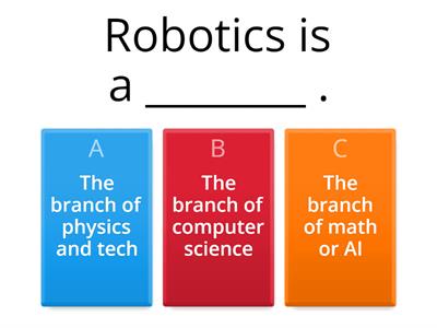 Robotics Quiz