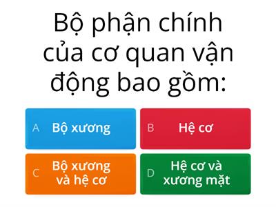 Bài 14:Cơ quan vận động-Lớp 2(Cánh diều)