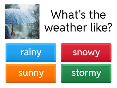 Il tempo atmosferico in inglese