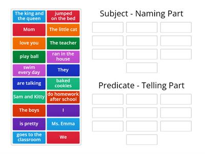 G1 - Subject & Predicate